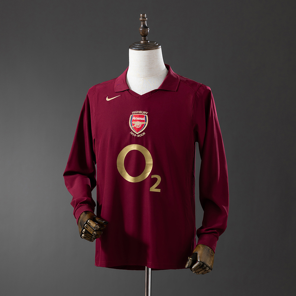 Retro Long Sleeve 05/06 Arsenal home S-XXL