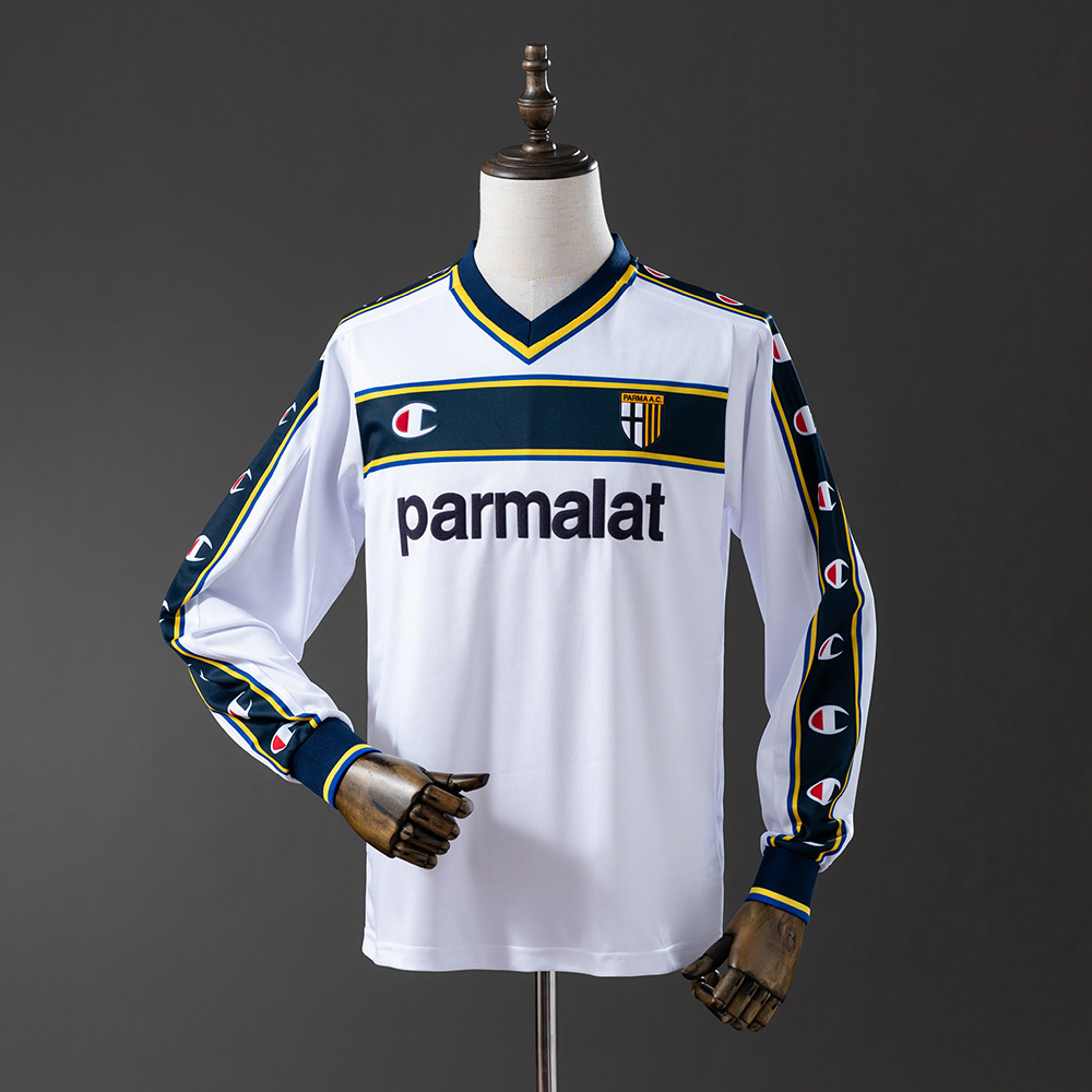 Parma Calcio 02-03 Away Long Sleeve Retro Jersey S-XXL