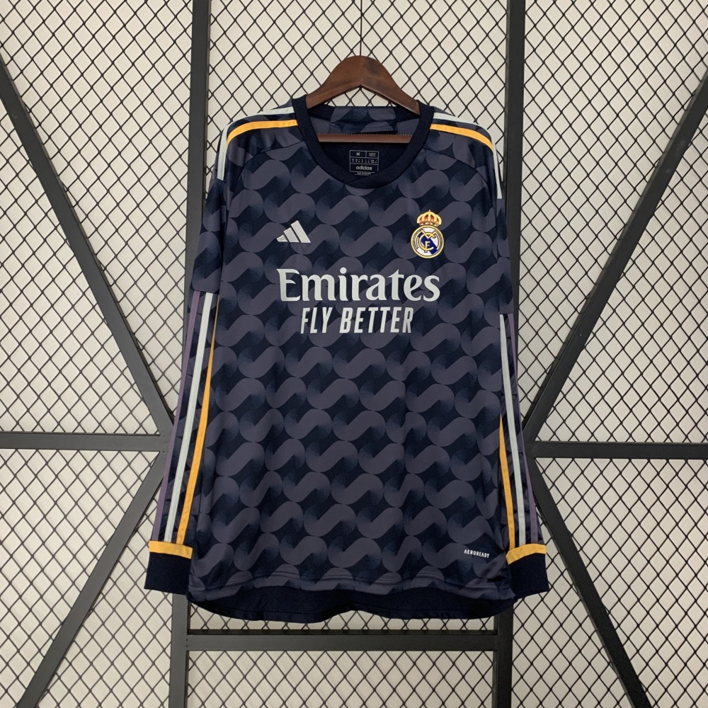 23-24 Long sleeve Real Madrid away S-3XL
