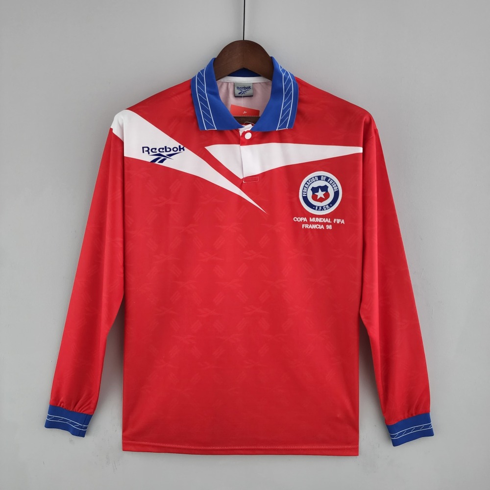 Retro Long Sleeve 1998 Chile home S-XXL