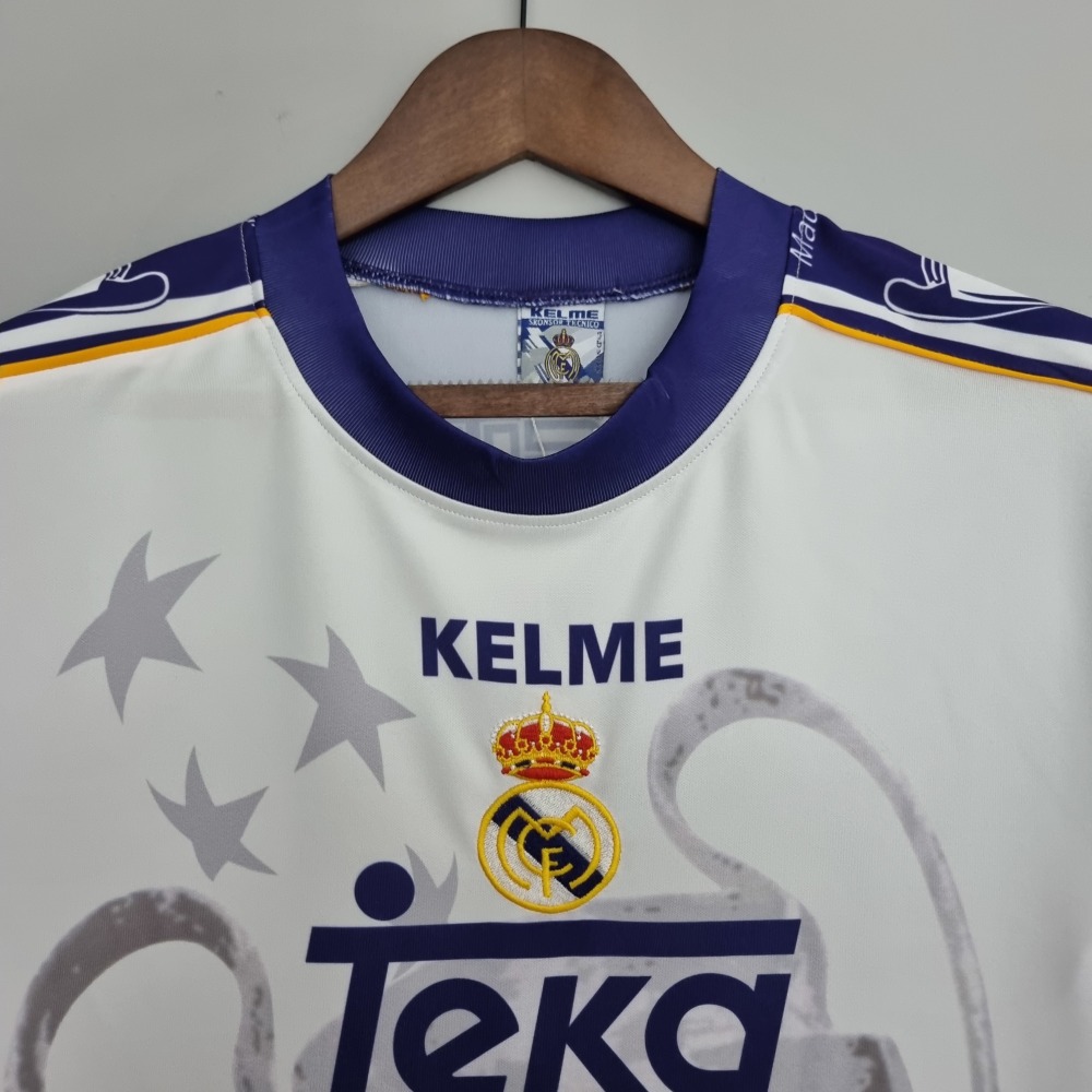 Retro 97-98 Real Madrid Champions League 7 Champions Commemorative Edi
