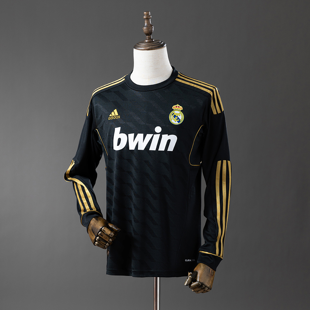 Retro Long Sleeve Real Madrid 11-12 Away S-XXL