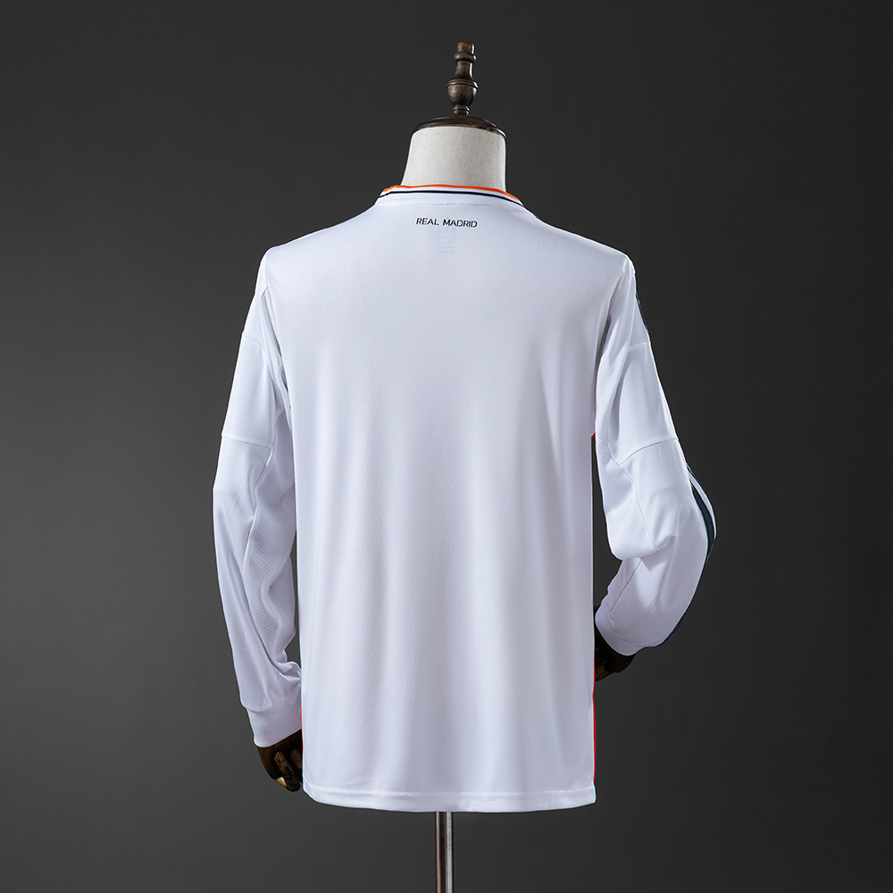Retro Long Sleeve Real Madrid 13-14 Home S-XXL