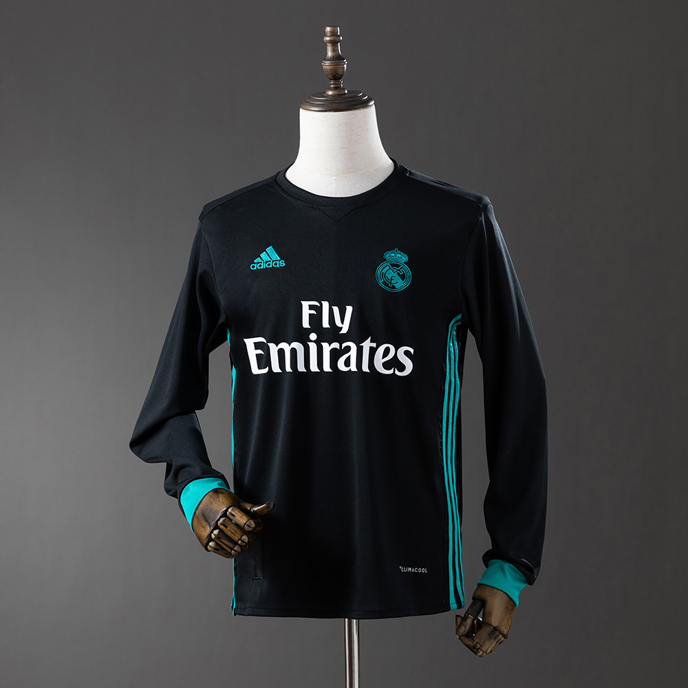 Retro Real Madrid 17-18 Away Long Sleeve S-XXL