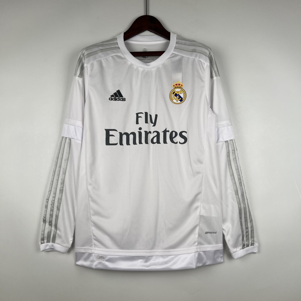Retro Real Madrid 15-16 Long Sleeve Home S-XXL