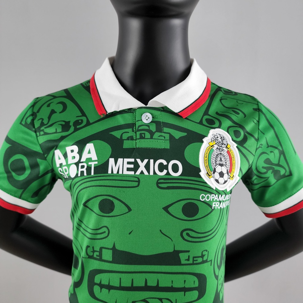 Retro kids kit 1998 Mexico home size16-28