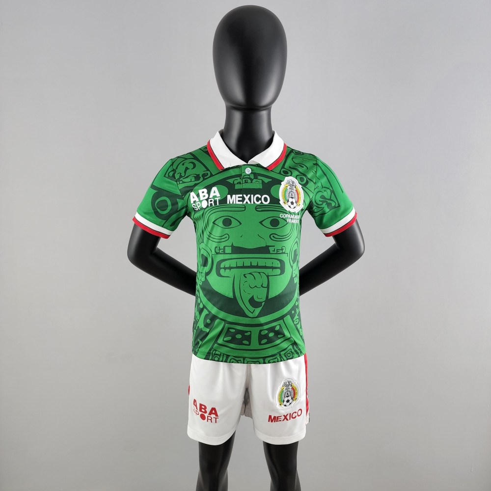 Retro kids kit 1998 Mexico home size16-28