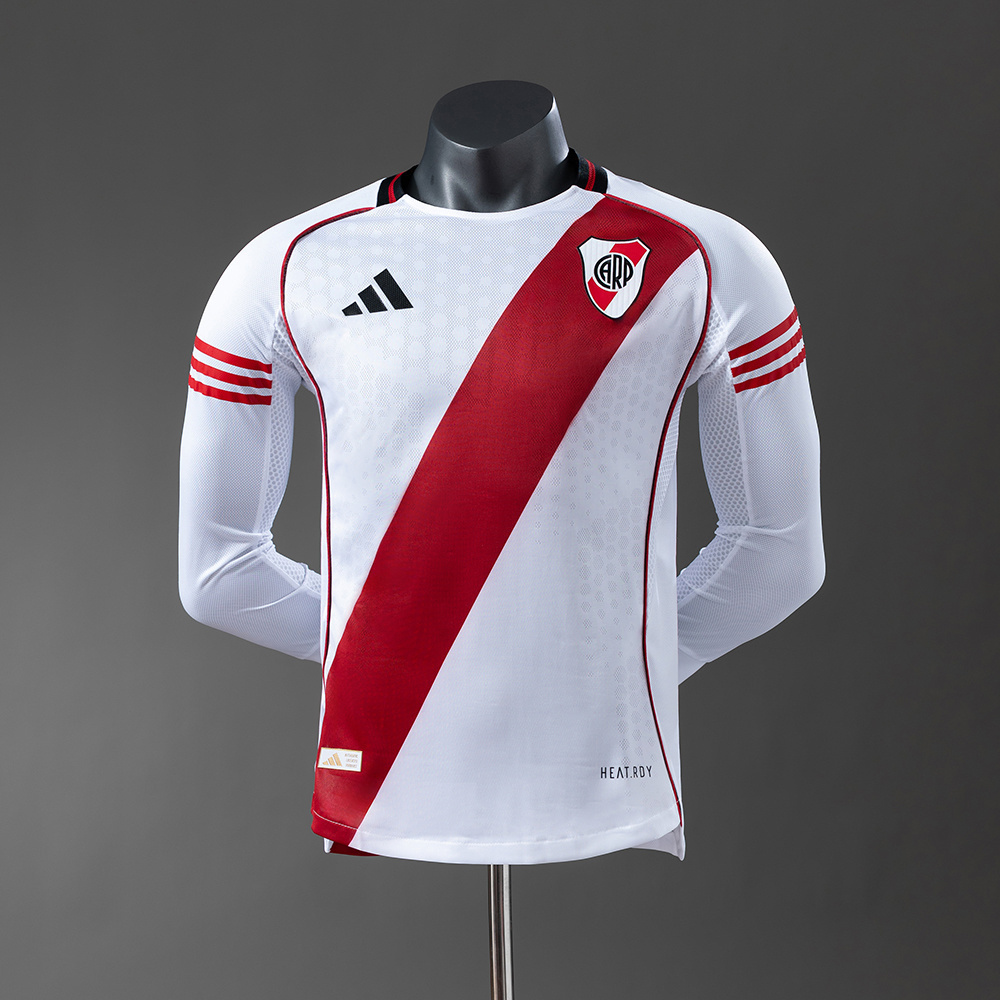 River Plate 25-26 Player Version Home Long Sleeve Jersey S-4XL