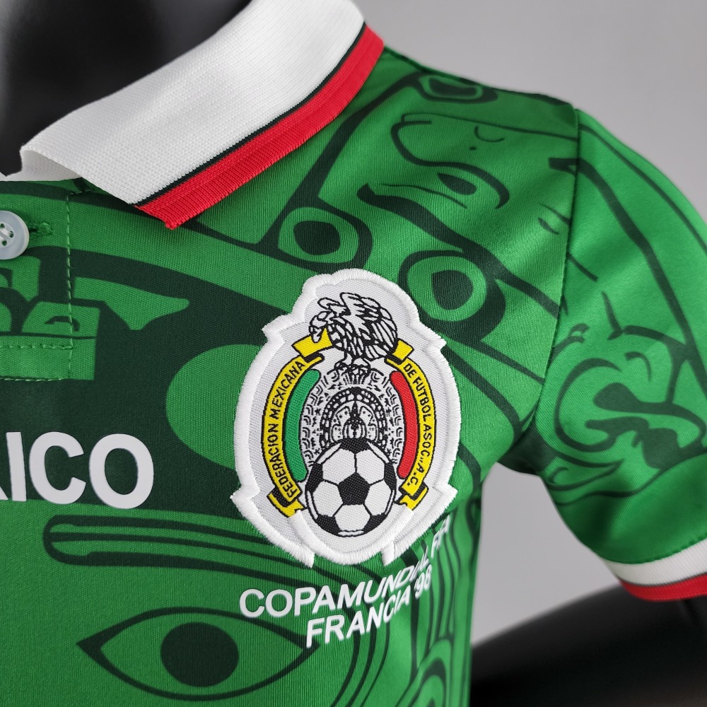 Retro kids kit 1998 Mexico home size16-28