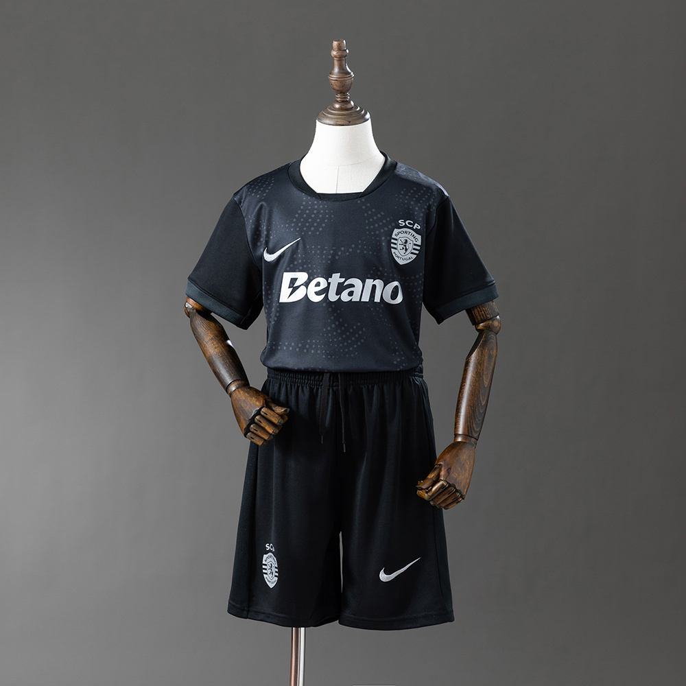 Sporting Lisbon 25-26 Kids Kit Away Jersey Size16-28
