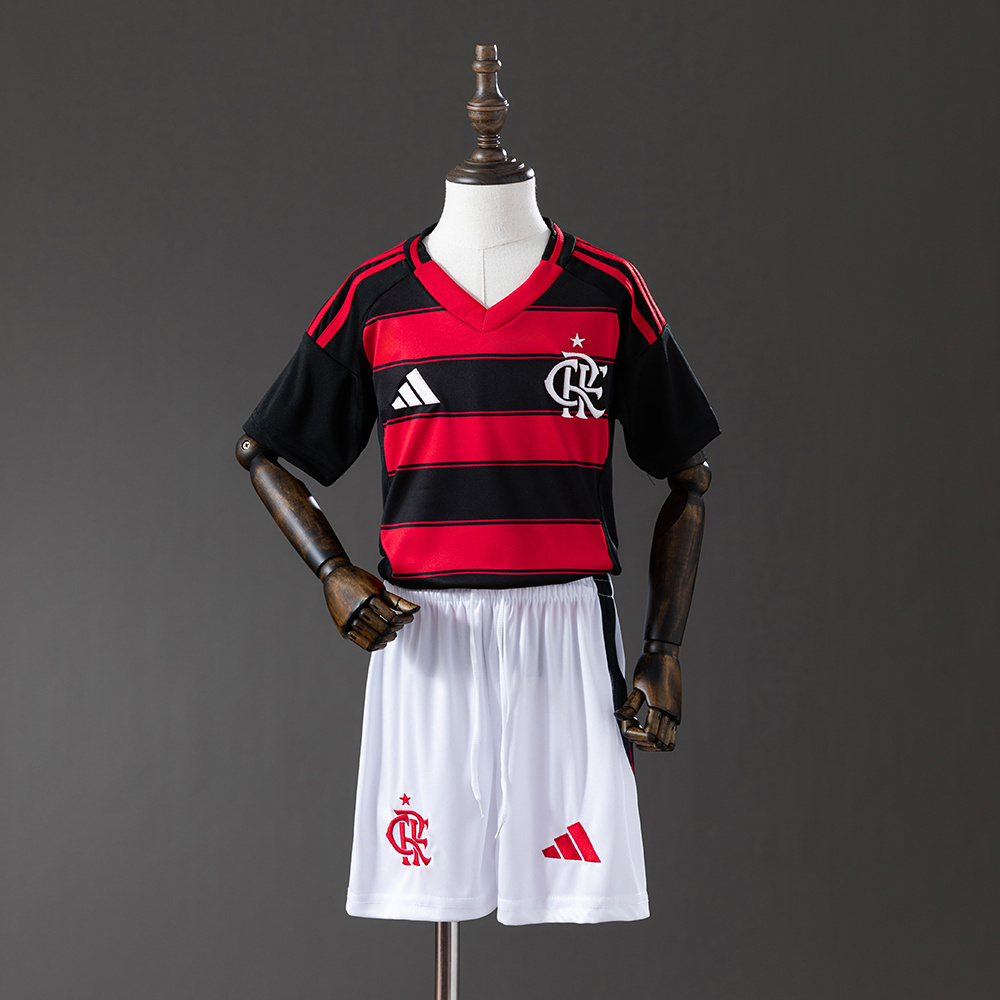 Flamengo 25-26 Home kids kit Jersey SIZE 16-28