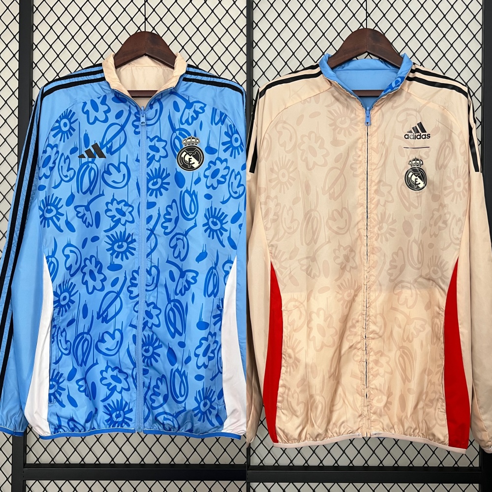 24-25 Real Madrid Trench Coat Reversible S-3XL