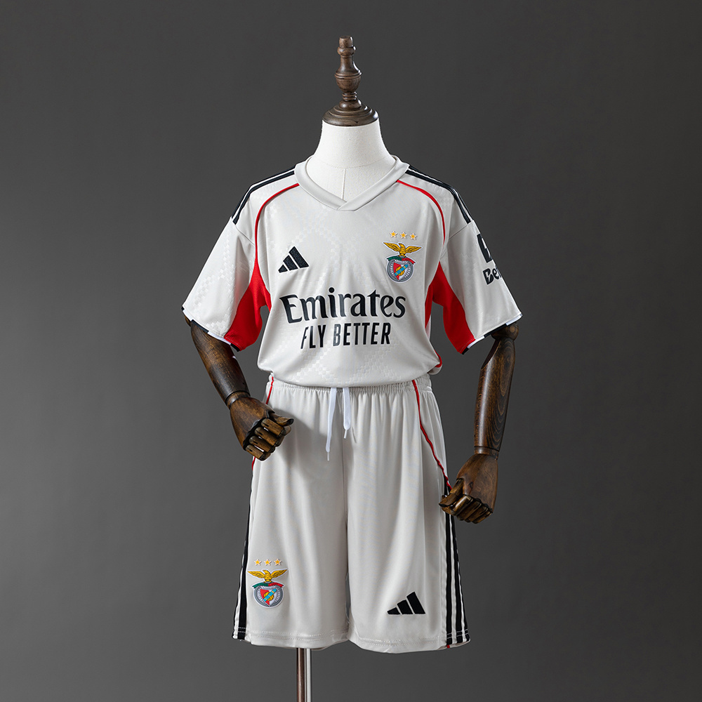 Benfica 25-26 Kids Kit Away Jersey Size16-28