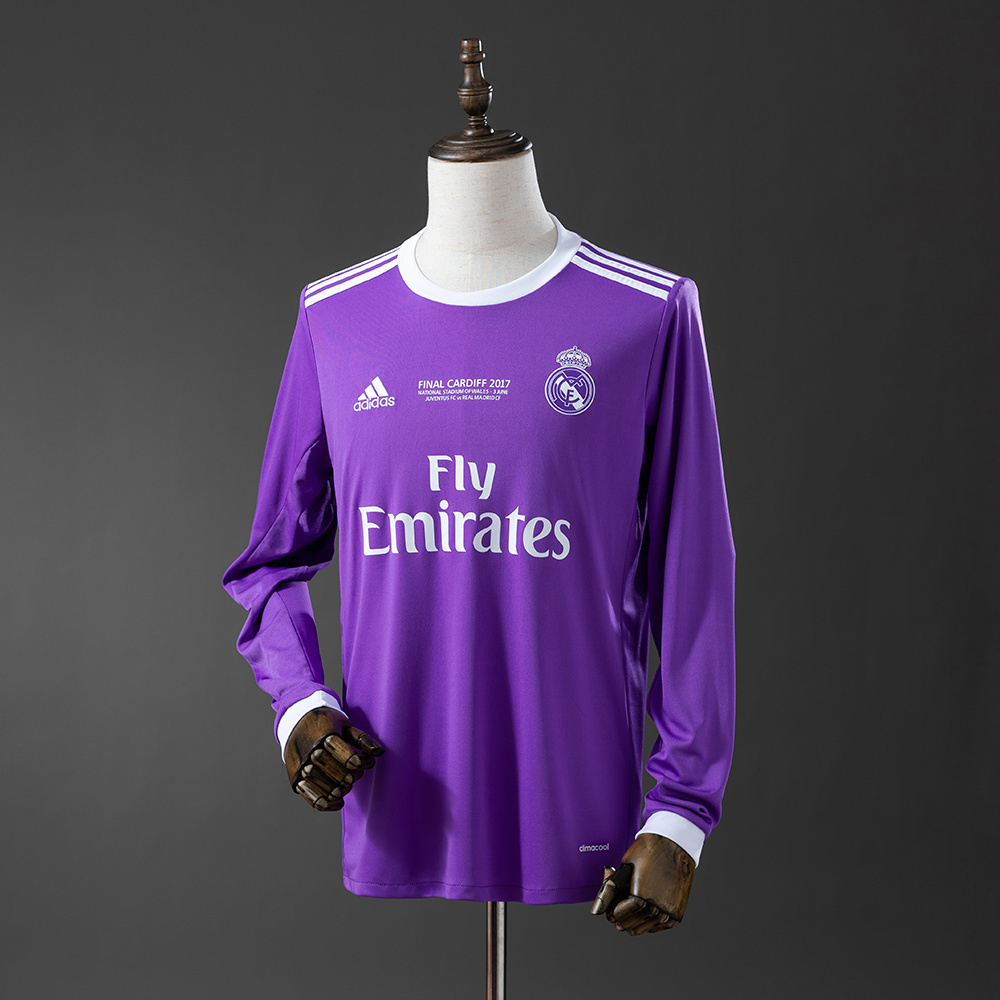 Retro long sleeve Real Madrid 16-17 away S-XXL