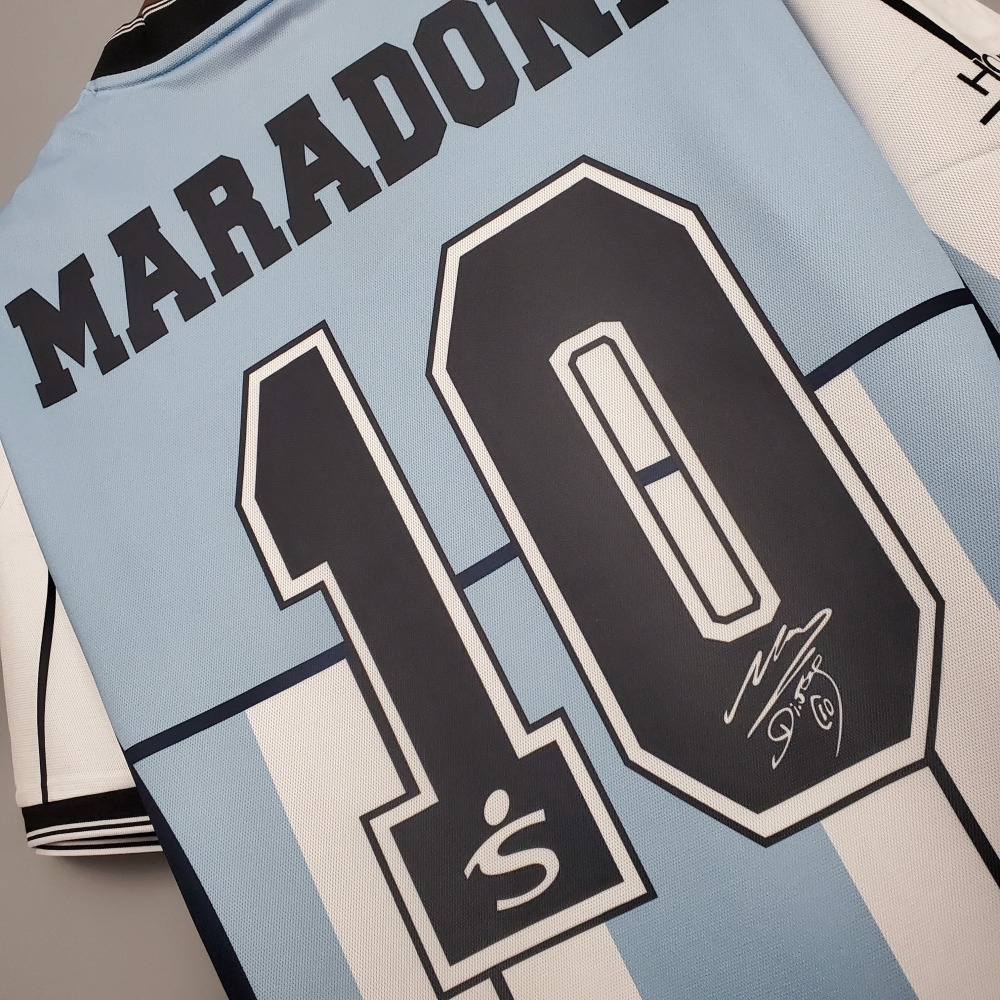 Retro 2001 Argentina Maradona 10 Commemorative Edition S-XXL