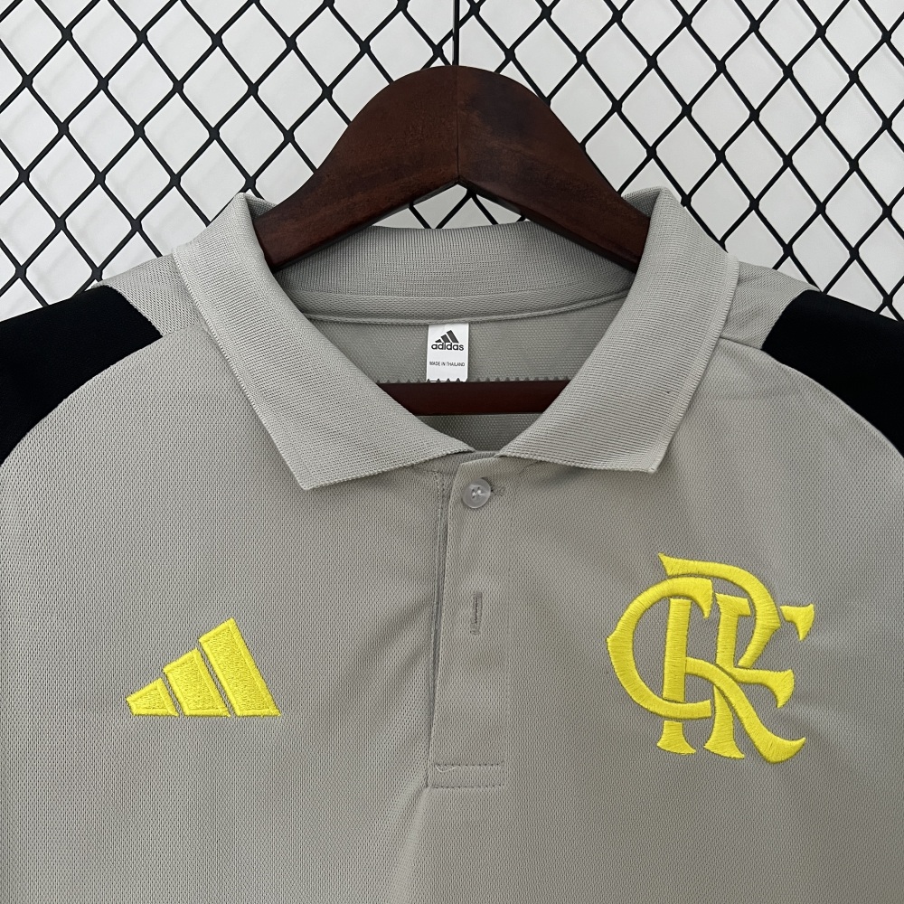 24-25 polo Flamengo Training Wear Gray S-XXL