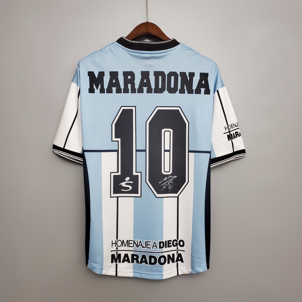 Retro 2001 Argentina Maradona 10 Commemorative Edition S-XXL