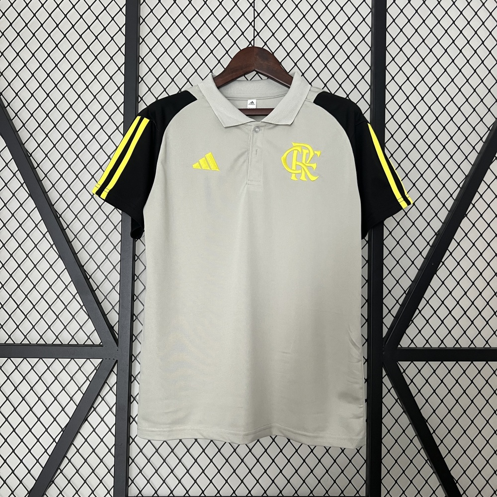 24-25 polo Flamengo Training Wear Gray S-XXL