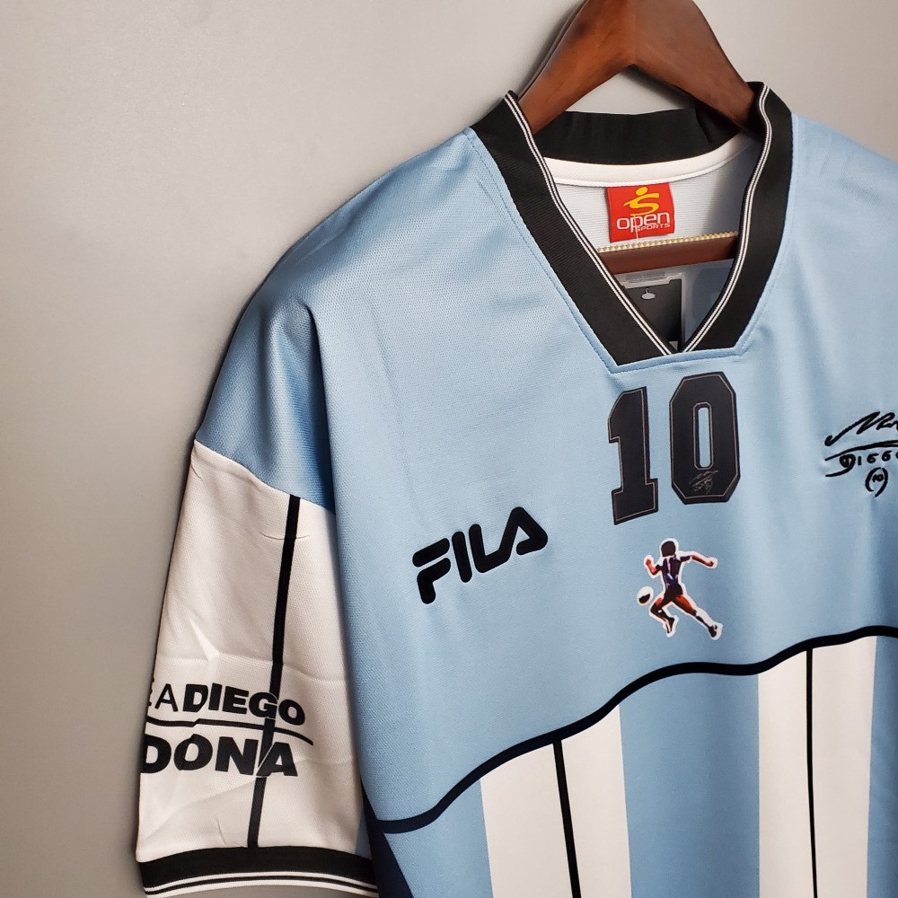 Retro 2001 Argentina Maradona 10 Commemorative Edition S-XXL