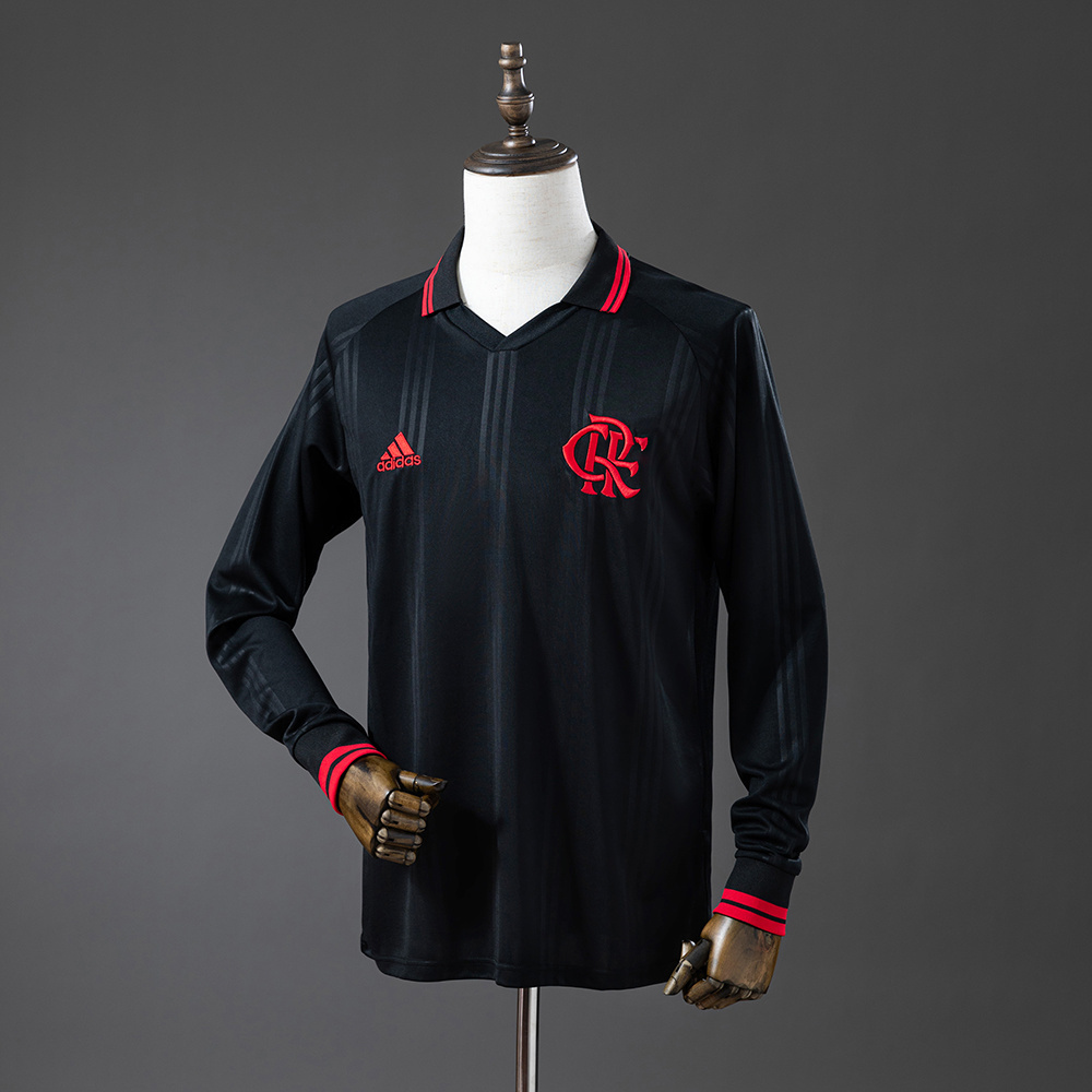 Flamengo 2019-20 Black Classic Edition Long Sleeve Retro Jersey S-XXL