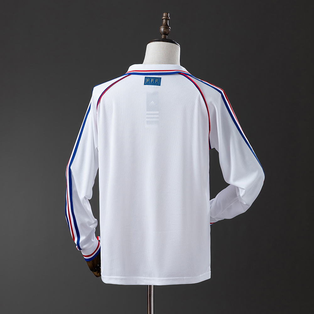 France 1998 Away Long Sleeve Retro Jersey S-XXL