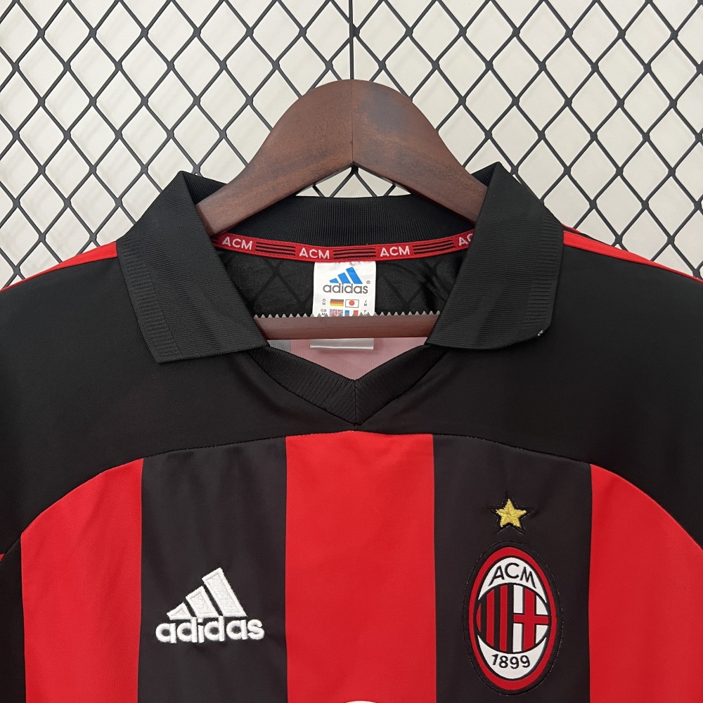 Retro AC Milan 01-02 Home S-XXL