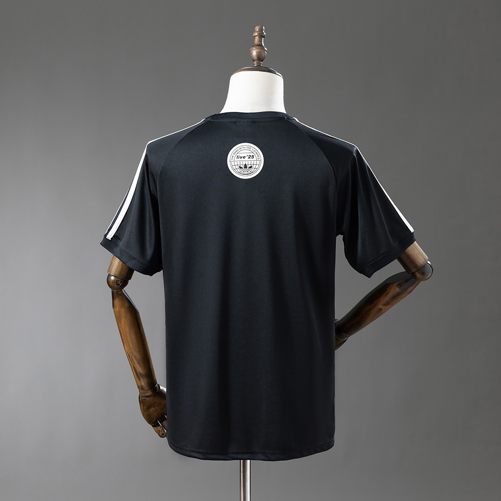 Oasis Live &x27;25 Originals 3-Stripes Football Shirt Black S-4XL