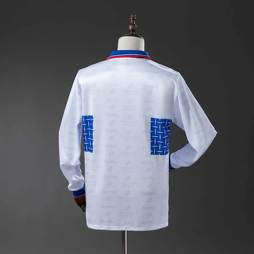 Universidad Catolica 1996 Home Retro Jersey  Long Sleeve S-XXL