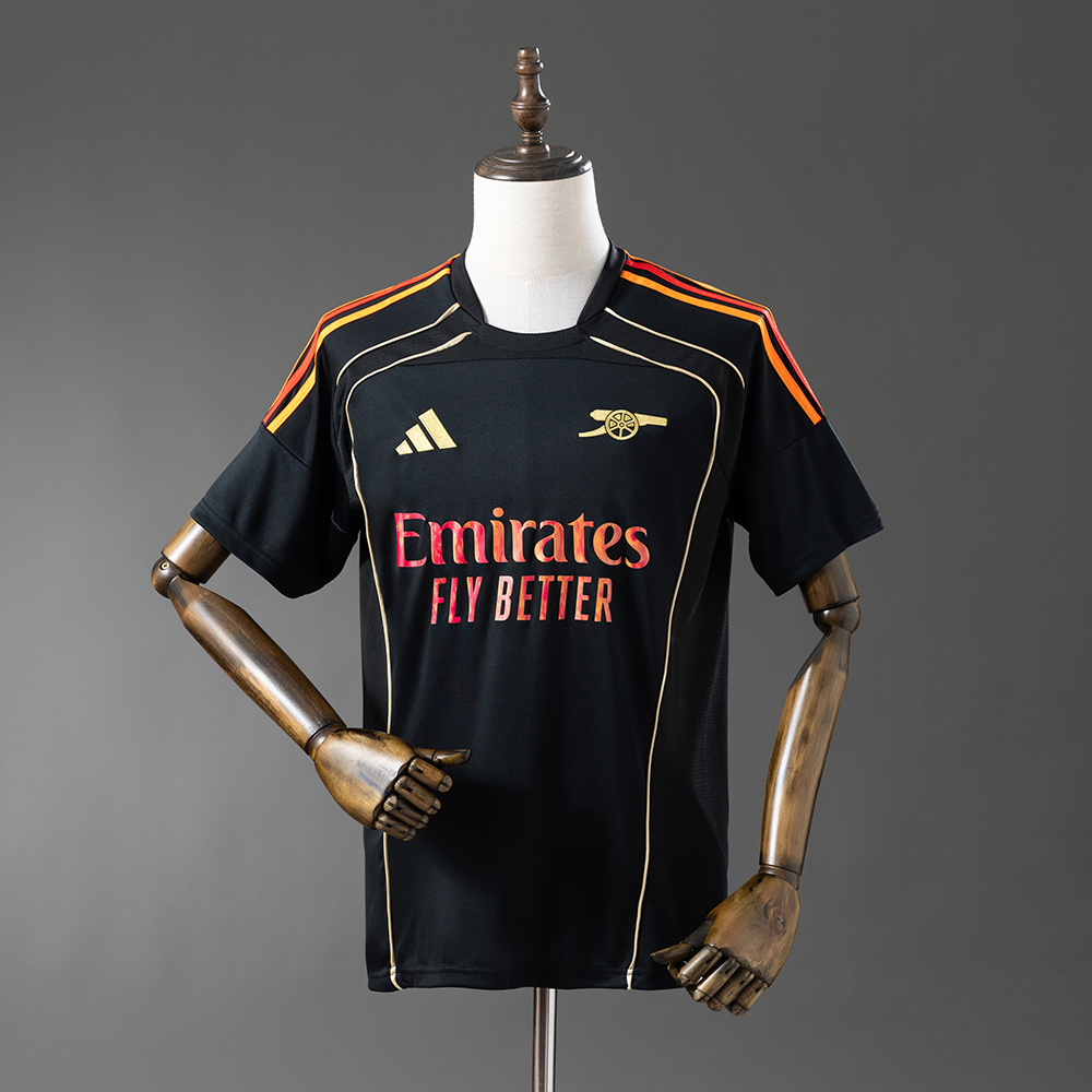 Arsenal 25-26 Retro-style collaborationBlack Jersey S-4XL