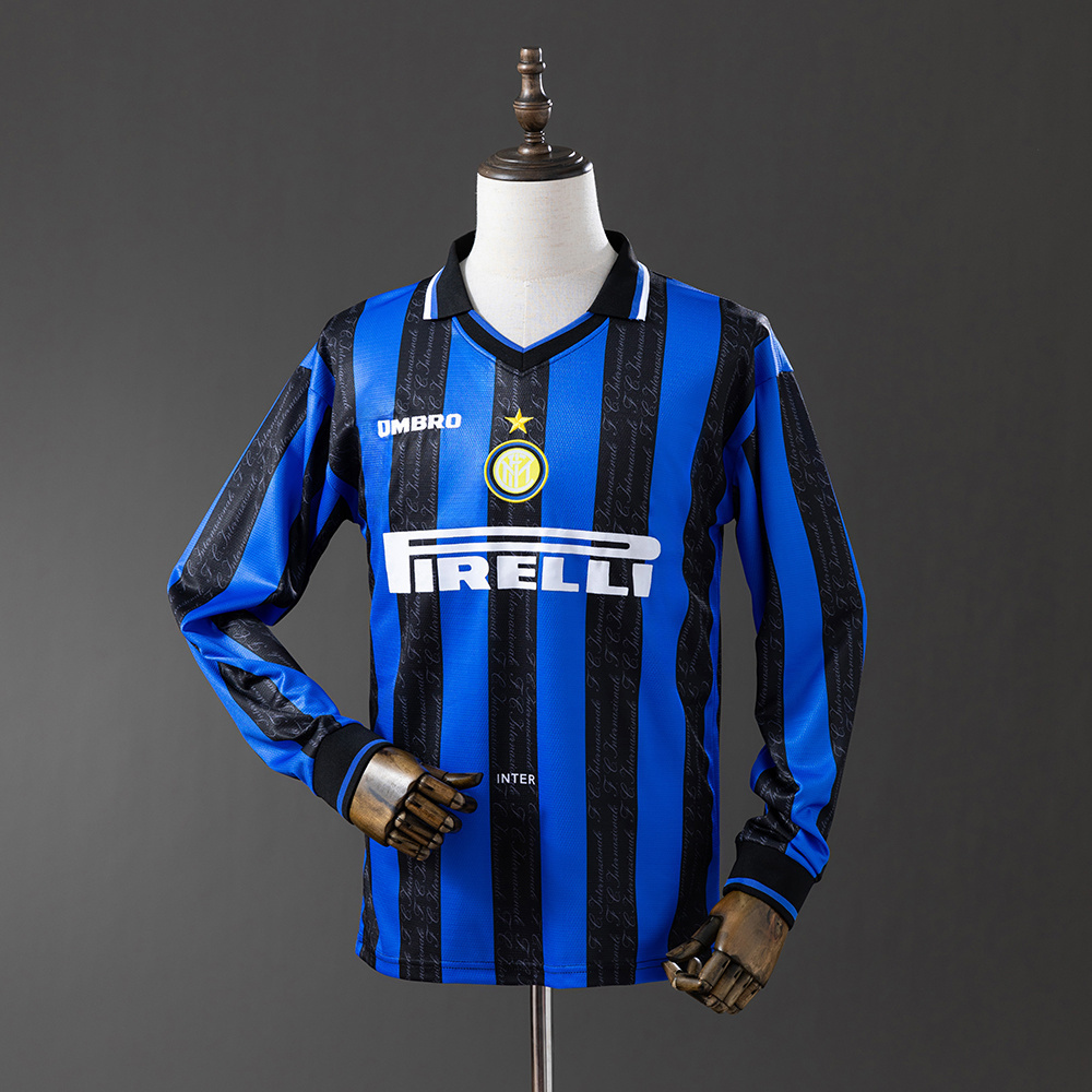 Inter Milan 97-98 Home Long Sleeve Retro Jersey S-XXL