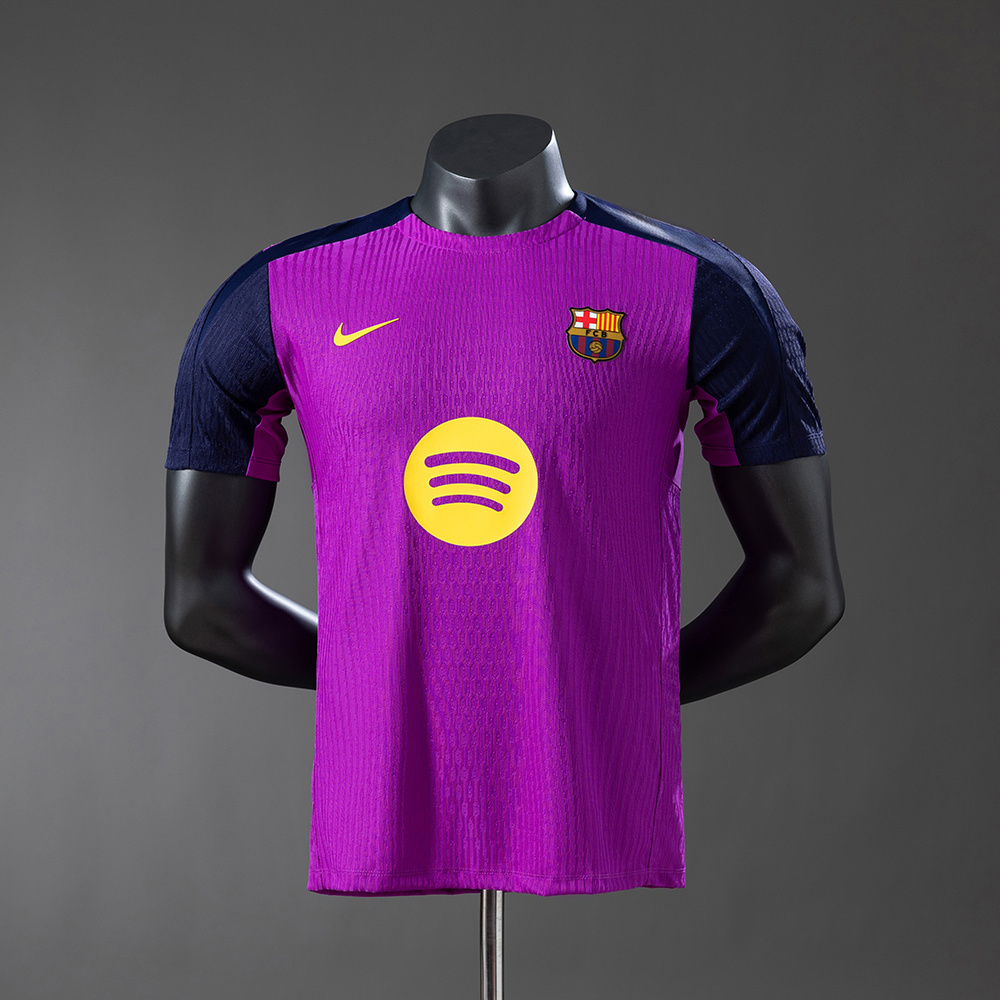 Barcelona 25-26 Pre-match training Player Version-Purple Jersey S-3XL