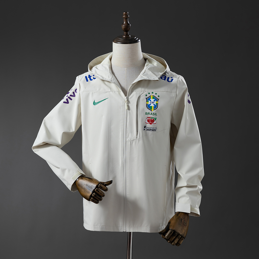 Brazil Windproof Jacket-Off White S-XXL