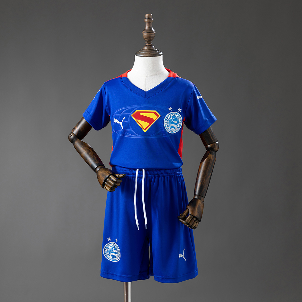 Bahia 25-26 Kids kit Superman EditionBlue  Red Jersey SIZE16-28