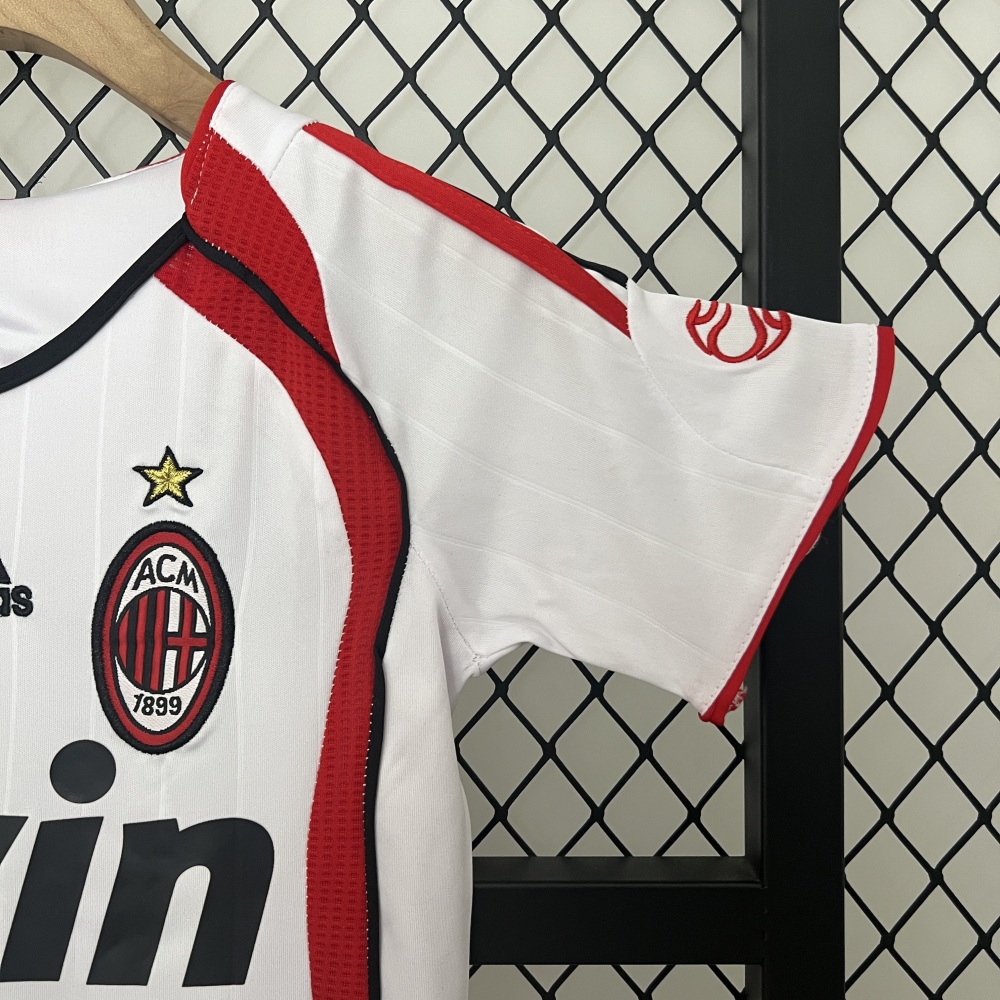 kids AC Milan 06-07 Champions League away size 16-28