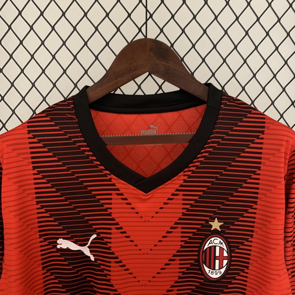 23-24 Long sleeve AC Milan home S-3XL
