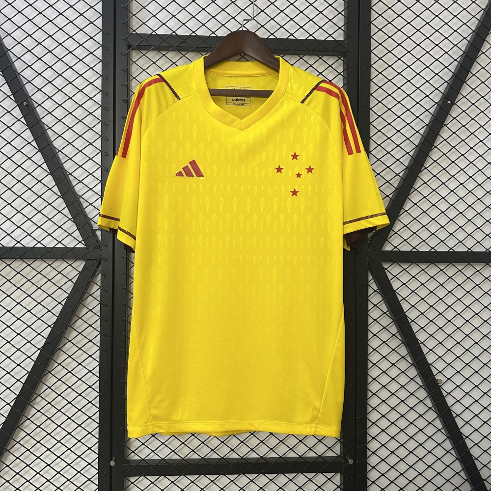 24/25 Cruzeiro Limited Edition Goalkeeper Yellow Jersey S-4XL