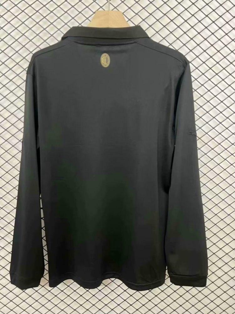 Long Sleeve 24-25 AC Milan 125th Anniversary Black  SIZE S-XXL