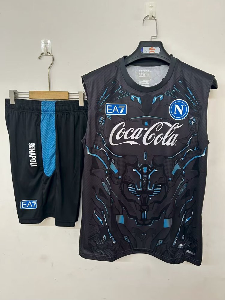 25-26 Napoli training jersey black S-3XL