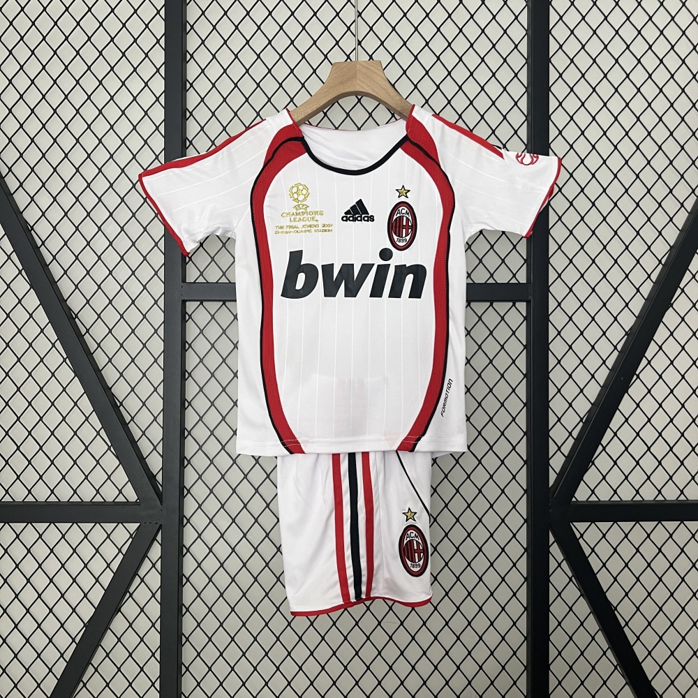 kids AC Milan 06-07 Champions League away size 16-28