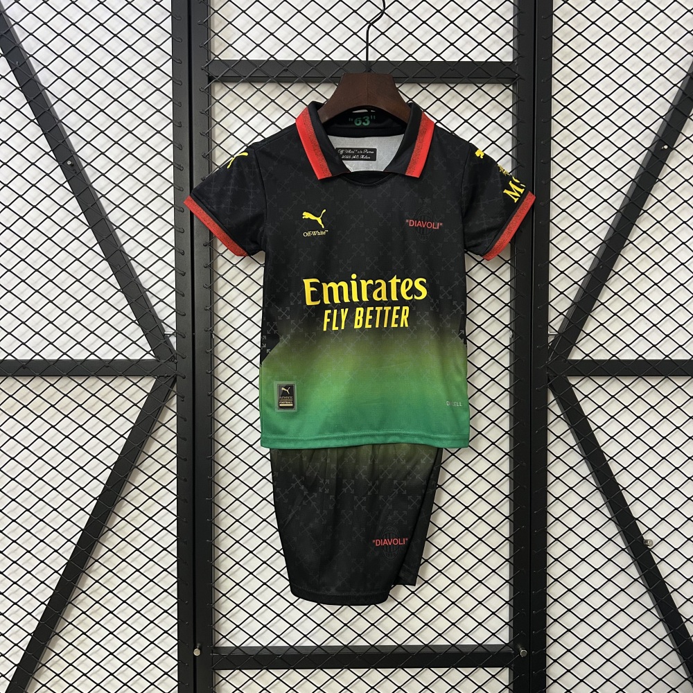 25-26 kids AC Milan Co-Branded Edition Jersey 16-28