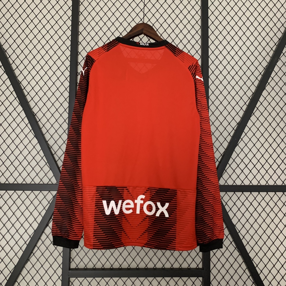 23-24 Long sleeve AC Milan home S-3XL