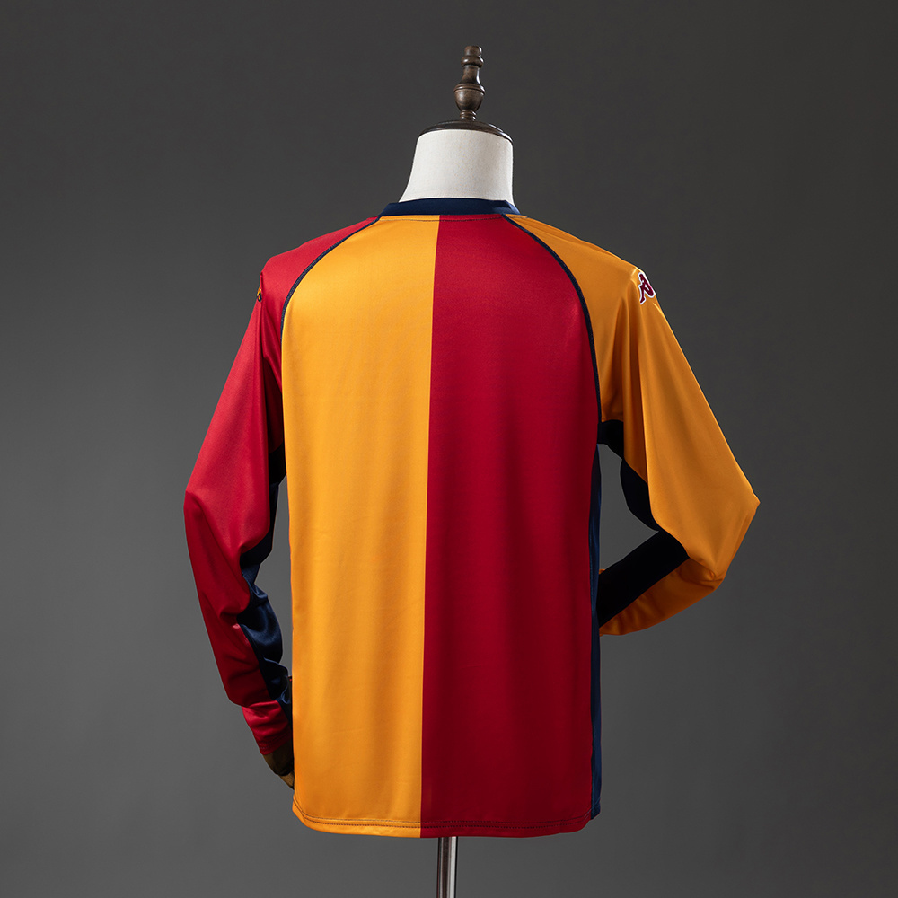 Roma 01-02 Champion Edition Long Sleeve Retro Jersey S-XXL