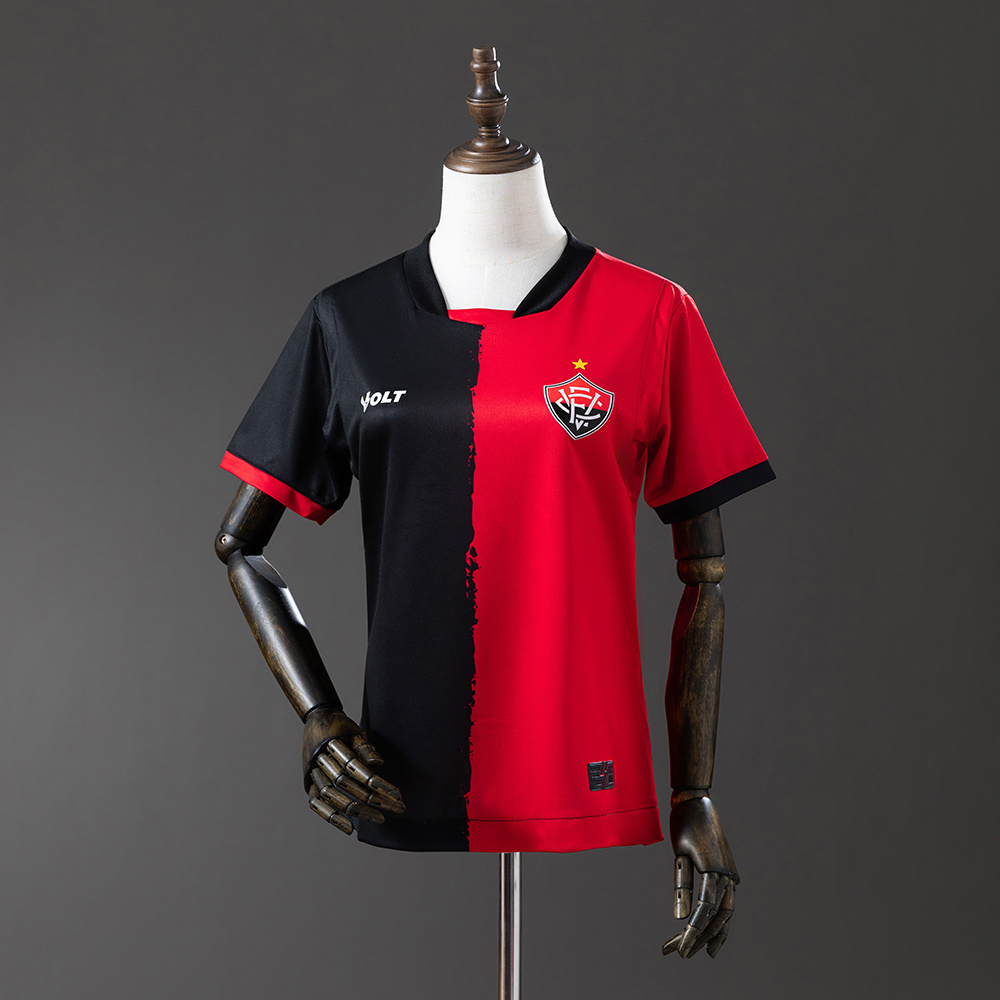 Vitória 25-26 Red-Black Women&x27;s Jersey S-XXL