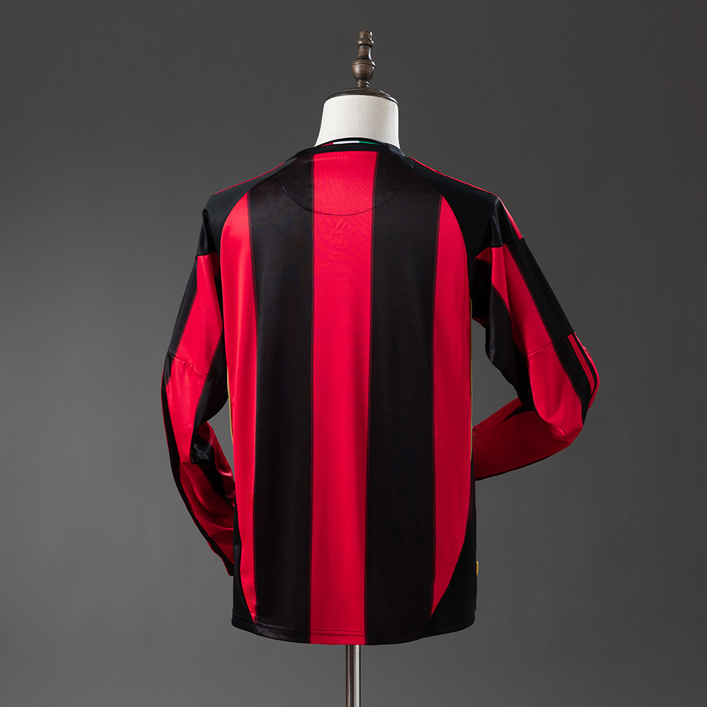 AC Milan 10-11 Home Long Sleeve Retro Jersey S-XXL