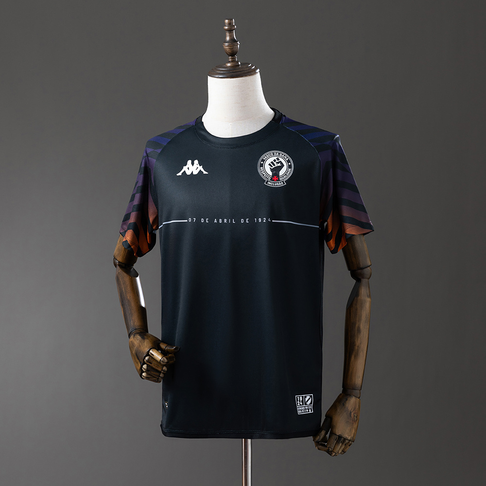 Vasco da Gama 24-25 Camisa Pre-Match 2 CR-Black Jersey S-4XL