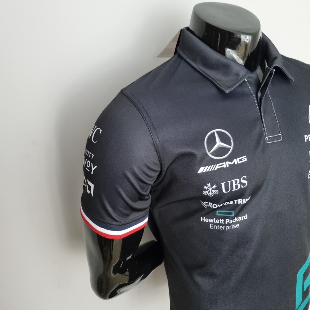 2022 F1 Formula One;  Mercedes Benz #63 Polo Black s-5xl