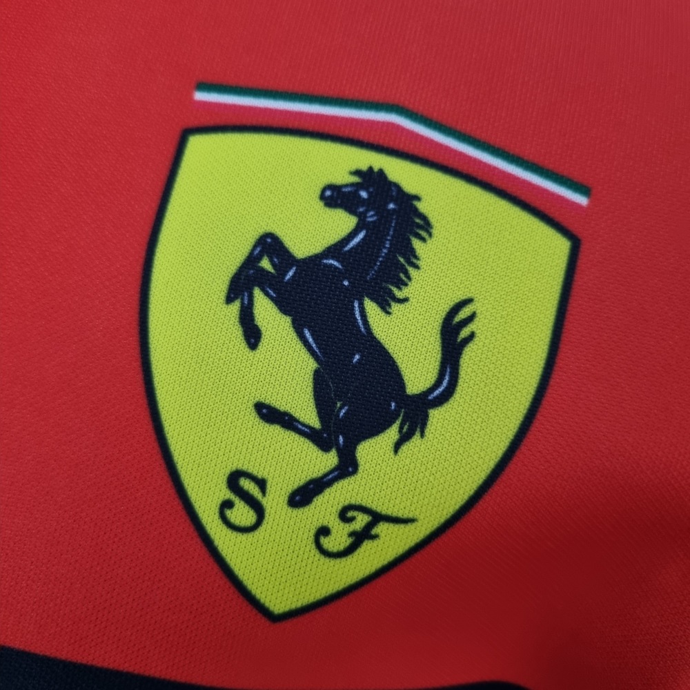 2022 F1 Formula One; Ferrari racing suit crew neck red 55 S-5XL
