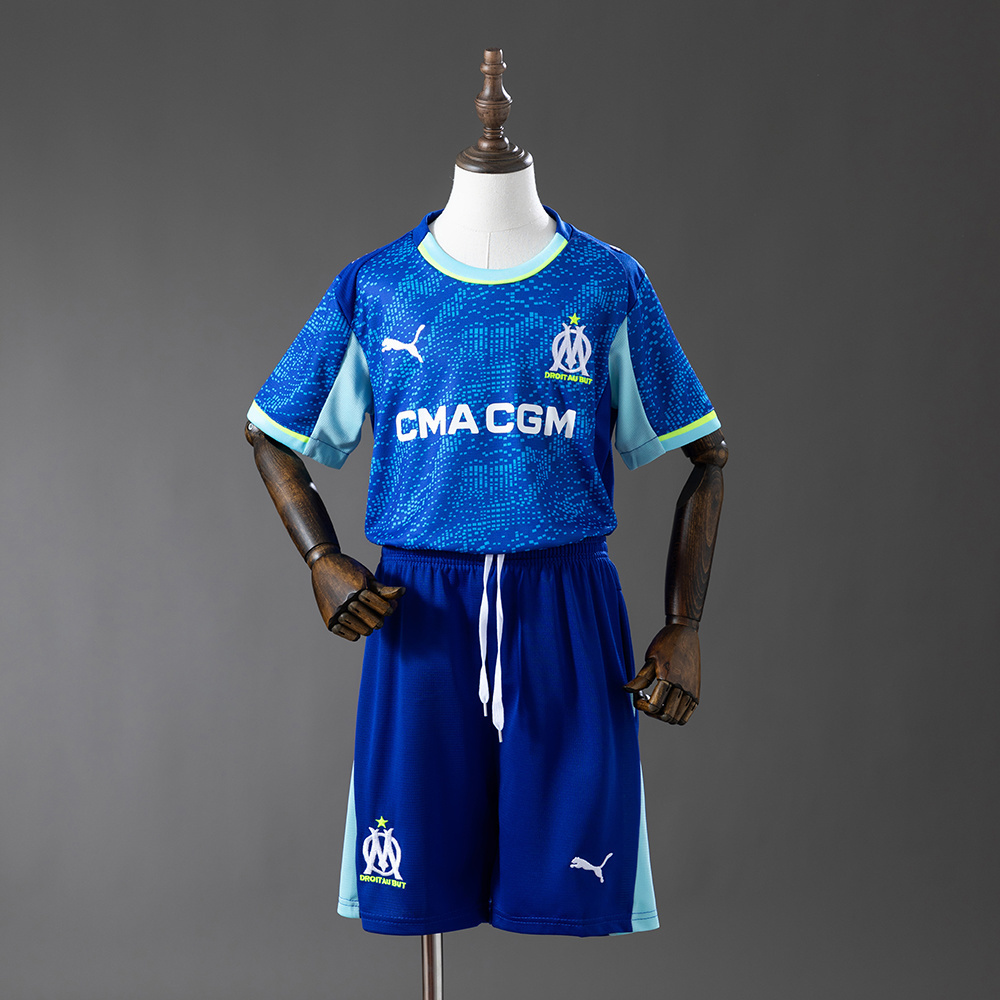 Marseille 25-26 Third Away Kids Kit Jersey SIZE 16-28