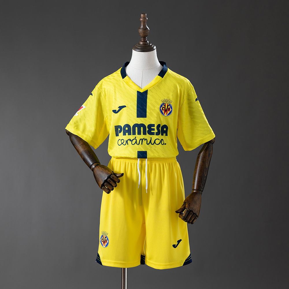 Villarreal 25-26 Home Kids Kit Jersey Size 16-28