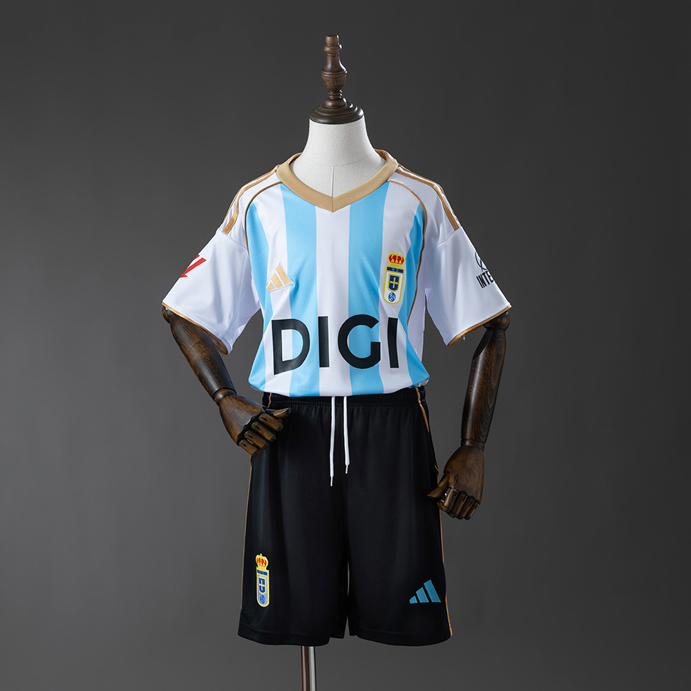 Real Oviedo 25-26 Third Away Kids Kit Jersey Size 16-28